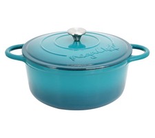 MegaChef 6.35 Qt. Cast Iron Dutch Oven w/ Sel...