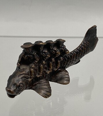 19th SAILORS RIDING A FISH BRONZE SUBJECT M1105