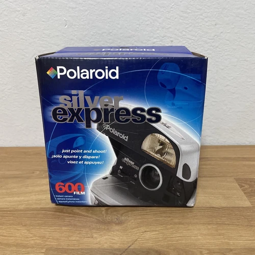 NEW Polaroid Silver Express 600 Instant Film Camera (READ DESCRIPTION)