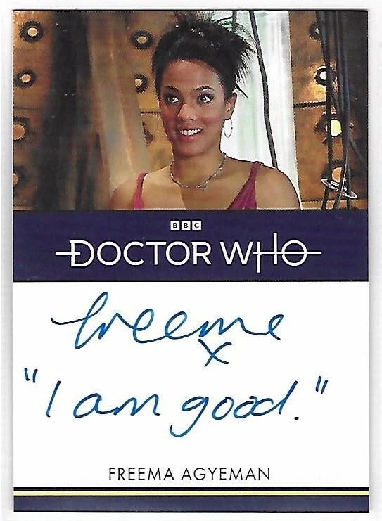 Doctor Who Serie 1 - 4 - Freema Agyeman - Inscripción Autógrafo/Auto Tarjeta - Imagen 2 de 3