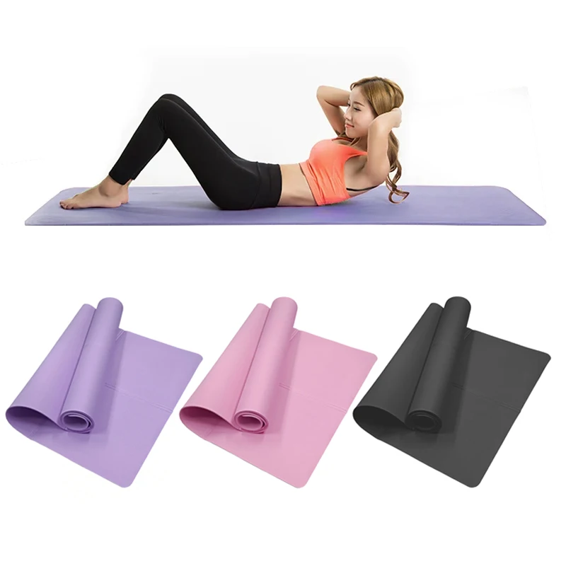 4MM Thick Anti-Slip Yoga Mat for Fitness Pilates Gymnastics & Sport