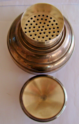 Grand Shaker De Cocktail En Métal Argenté - Hauteur 22cm, à Astiquer, Vintage #1744
