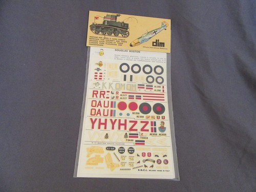 23.4oz ESCI Dim 53 Decal GB Douglas Lockheed WWII 1:72 Tank 1:3 0 & 1:40 - Picture 1 of 3