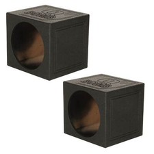 Q Power QBomb 12 Inch Sealed Car Audio Subwoofer Sub Box Enclosure 2 Pack 