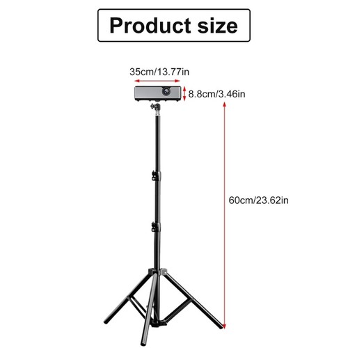 Reinforced Aluminum Tripod Stand For Projector And Camera Easy Installation - Picture 8 of 8