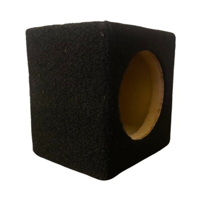 3” Single Tweeter Enclosure Box For Car Audio Speaker MDF Wood- Black ...