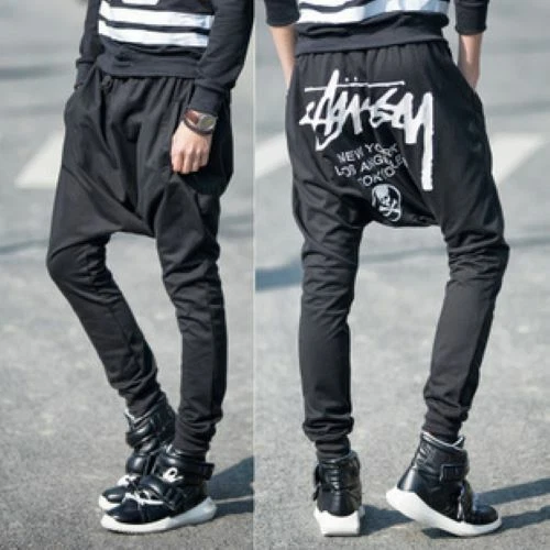 Men's Harem Baggy Pants, Casual Pants, Fashion Pants, Jogger