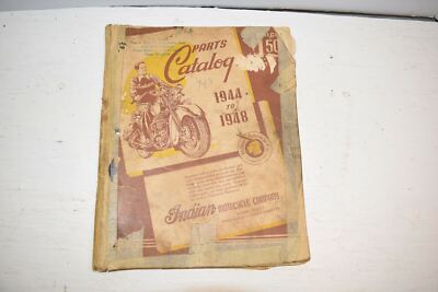 Original 1944-48 Indian 74 and Dispatch Tow Parts Price List Catalog - C45A