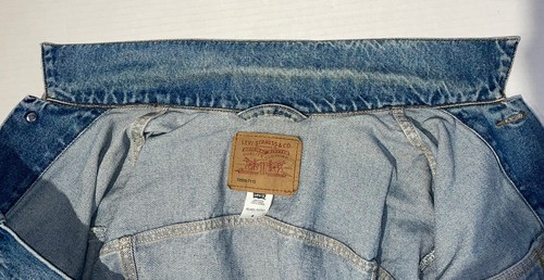 Vintage Levi’s Relaxed Trucker Jacket 70508-7112 Medium 44 Chest Red Tab 2001 - Picture 19 of 19