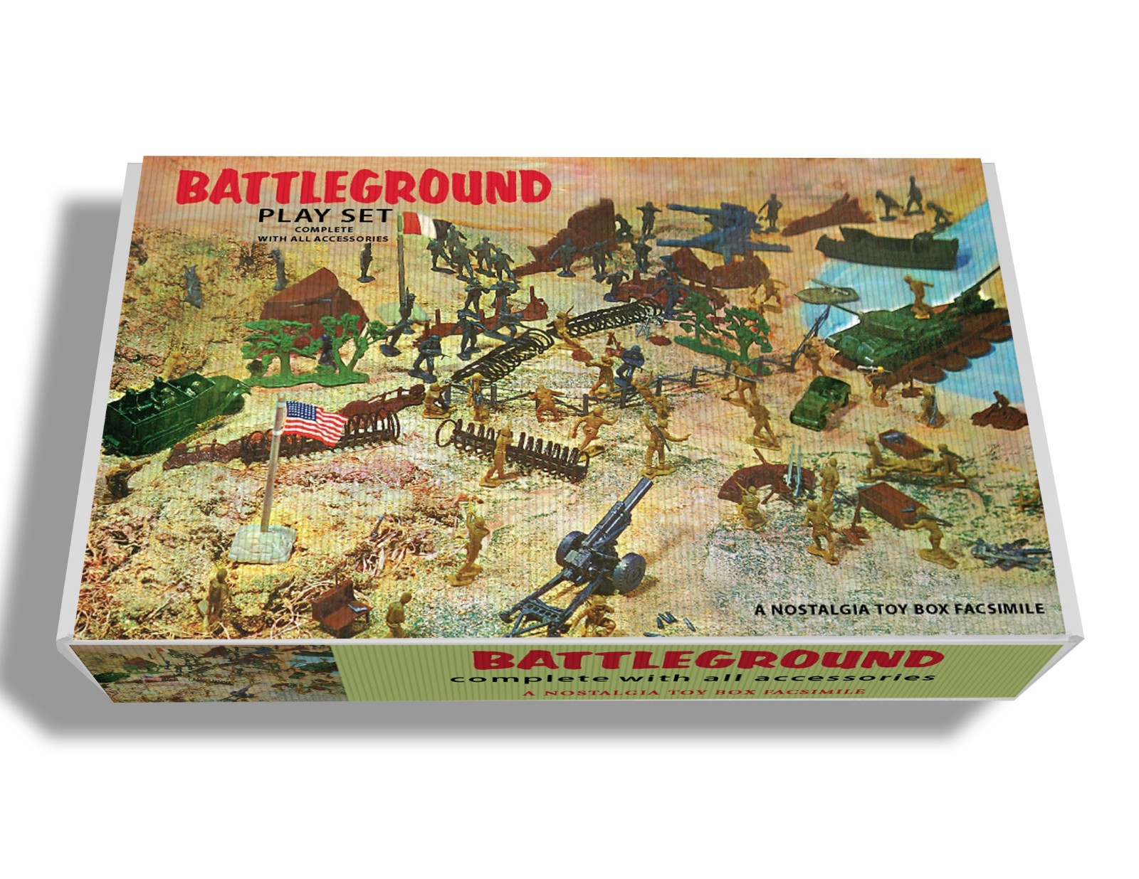 Marx World War II Battleground play set box 4204 OR Battleground box