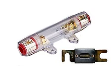 IMC Audio 0/2/4 Gauge Gold 300 Amp ANL Fuse Holder Wire Inline Car Audio