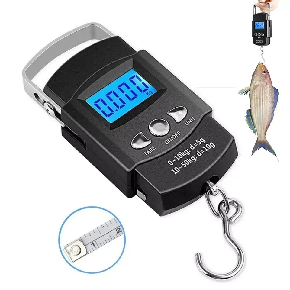 Pesador Peso De Maletas Digital Bascula De Pesca Multiusos Con Gancho Preciso US