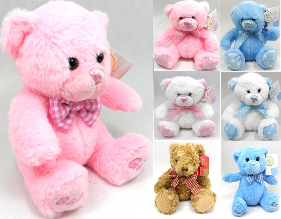New Born Baby Boy & Baby Girl Soft Teddy Bear NEW - Keel Toys 15cm or 20cm