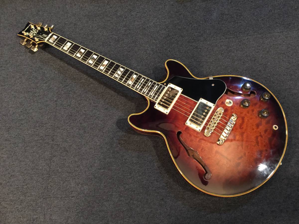 Ibanez Vintage Am-205 Brown Sunburst Mij Semi Hollow F-Hole Ibanez Vintage Am-205 Brown Sunburst Mij Semi Hollow F-Hole