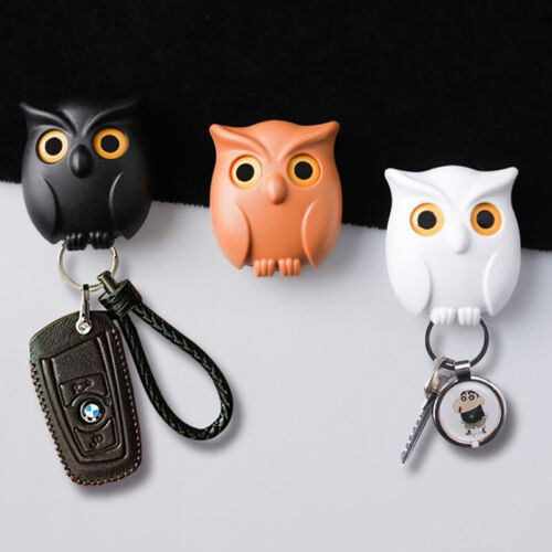 1PCS Wall Key Hook Holder Hanging Night Owl Magnetic Keep Keychains K$i - Afbeelding 1 van 11