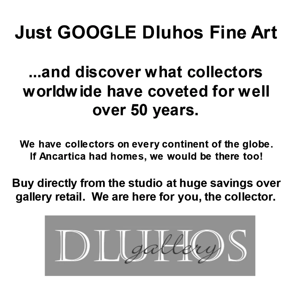 YARY DLUHOS Woman Lily Pond Swan Garden Landscape Original Art Oil Painting - Image 4 of 4