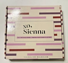 XO Sienna Felt Message Board With Letters  10x10"  Black & Natural