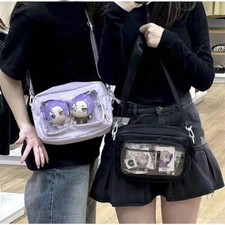 Preppy Style Japanese Girls Anime Ita Bag Transparent JK Shoulder Messenger Bag