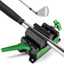 Golf Club Regripping Kit, Aluminum Vise Clamp with Quick Release, Rubber Holder