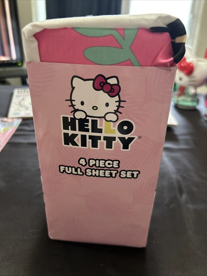 Hello Kitty Wild Jungle Juego Completo de Sábanas 4 Piezas / Microfibra Nuevo Foto 4 de 4