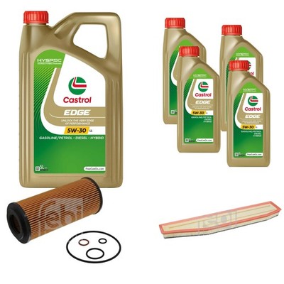 FEBI Inspektionspaket 9L Castrol EDGE Titanium FST 5W-30 LL für BMW X3 E83