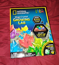 National Geographic Mega Crystal Growing Lab STEM Kit, Ages 8 Years