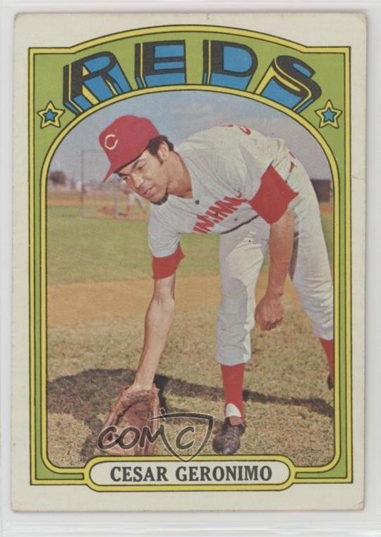 1972 Topps High # Cesar Geronimo #719 2v5