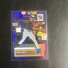 2022 Panini Donruss - Rated Rookie Oneil Cruz #80 Holo Purple (RC)