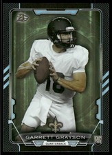 2015 Bowman Garrett Grayson Rookie Black Holofoil #57 New Orleans Saints