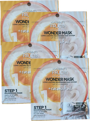Garnier Fructis Wonder Mask up to 4 washes per package / 4 packages