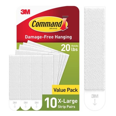 Command 20 lb XL Heavyweight Picture Hanging Strips 10 Pairs