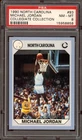 Michael Jordan Card 1990-91 North Carolina Collegiate Collection #93 PSA 8