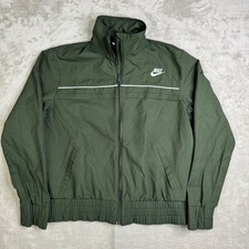 Vintage Nike Sportswear Windbreaker Womens Jacket Full Zip Green Nylon XL