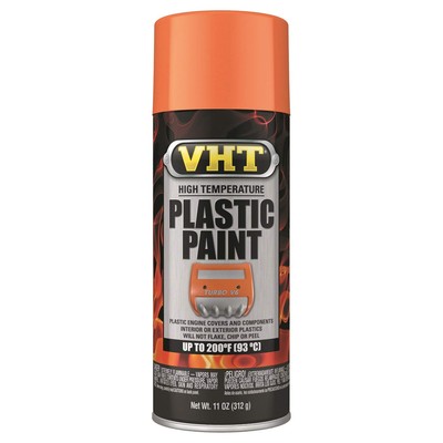 VHT High Temperature Plastic Spray Paint 11oz Orange Fast Dry Automotive Paint