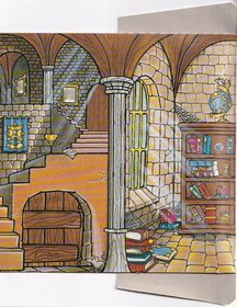 Lego 4721 Harry Potter Classroom Building Instructions. + cardboard backdrop/back panel used