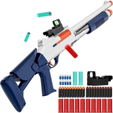 Toy Gun Models Foam Blasters (33-Inch) Soft Bullet Shotgun,Empty Shell Ejecting