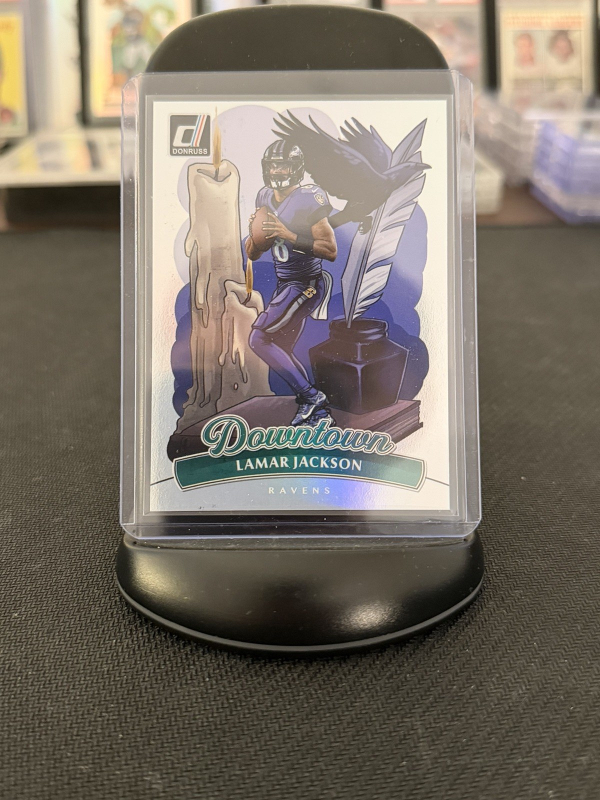 2025 Panini Donruss -Lamar Jackson Downtown! #1 *Great Centering*