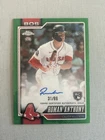 2026 Topps Chrome Logofractor ROMAN ANTHONY Rookie Auto Green Refractor /99 Sox