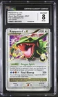 CGC 8 Rayquaza C LV.X Black Star Promo DP47 OC ERROR 2009 Fall Collector’s Tin