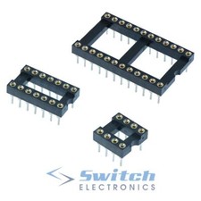 DIP/DIL Turned Pin IC Socket Connector 0.3" or 0.6" Pitch