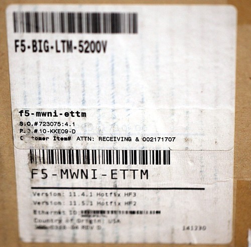 F5-BIG-LTM-5200V F5 Networks BIG-IP APPLIANCE LOCAL TRAFFIC MANAGER - 第 4/4 張圖片