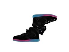 Girls AND1 Sneakers black Pink Blue Basketball Tennis Shoes High Tops Sz 2,4,5