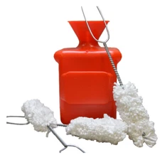 STRAIGHT TOP Tire Changer lube bucket w/ 3 PRO QUALITY SWABS