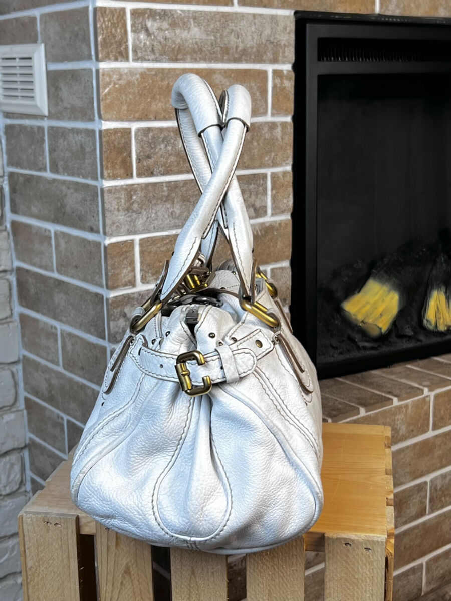 Chloe White Paddington Leather Bag in White Medium | eBay Chloe White Paddington Leather Bag in White Medium | eBay