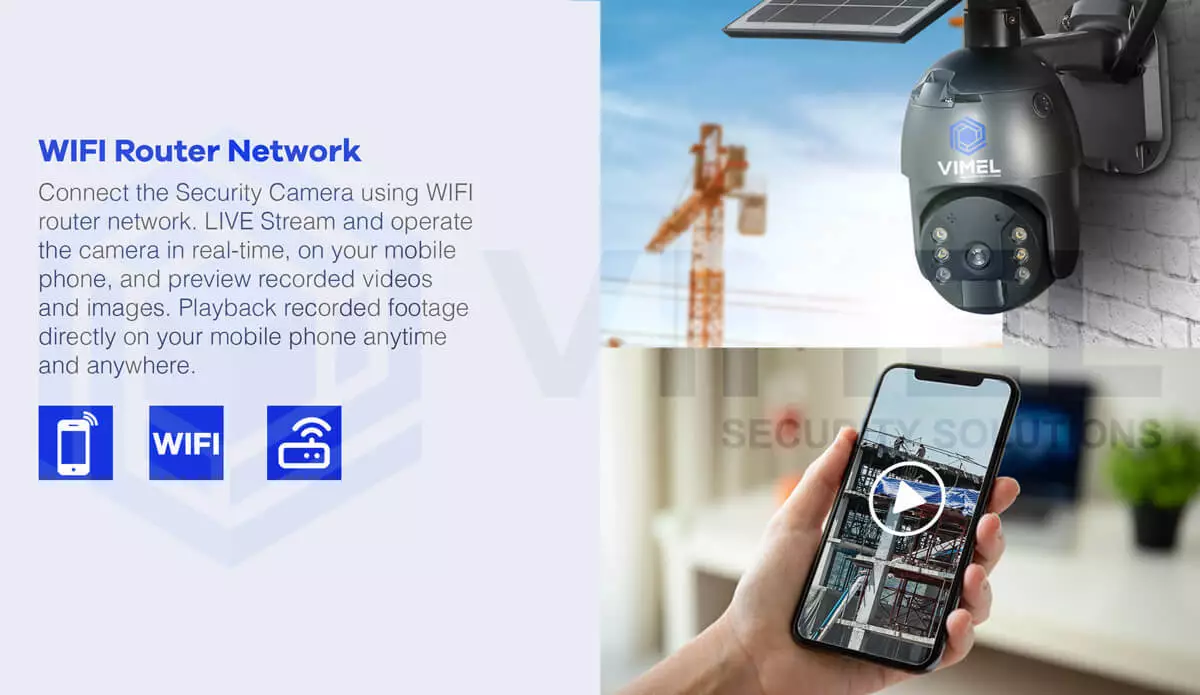 Wireless WIFI Solar Security Camera PTZ LIVE VIEW Alert Smart Phone 24 7 Outdoor