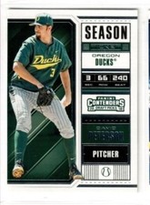 DAVID PETERSON 2018 Panini Contenders Draft Picks Season Ticket 13 NEW YORK METS