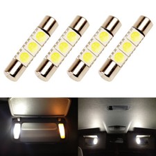 4 X White Led 6614f 6641 Ts-14v1cp F30-whp Fuse Visor Vanity Mirror Light Bulbs