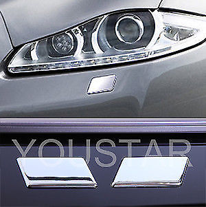 #ad #ad DELUXE Head Light Washer Trim Caps 2x ROYAL CHROME for JAGUAR XJ XJR X351 09 on $17.62