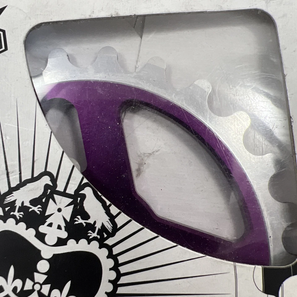 Spank Tweet Tweet 25T Piñón BMX Manivela Plato Berenjena Púrpura  Foto 3 de 4