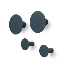 Image of Blomus Wall Hooks 65800 Wall Hook Set Of 4 Gunmetal, RRP £37